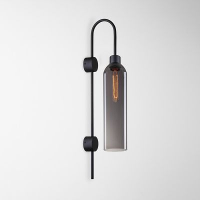Wall Sconce Swan Imperium Light black / black smoke