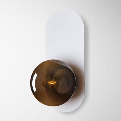 Wall Sconce Franko Imperium Light white / black smoke