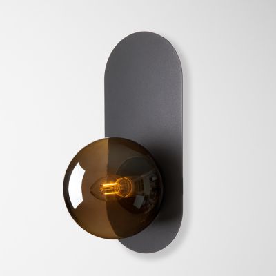Wall Sconce Franko Imperium Light black / black smoke