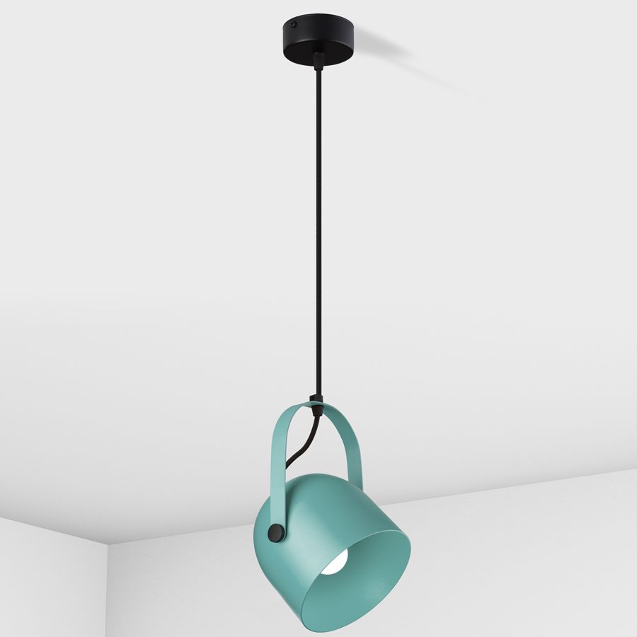 Suspension lamp Veli green RAL 6027/ black