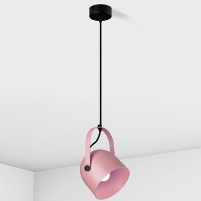 Suspension lamp Veli pink RAL 3015 / black