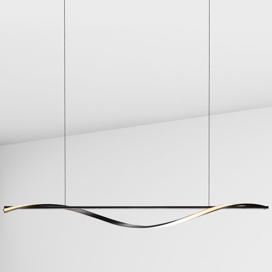 Suspension lamp Helix black