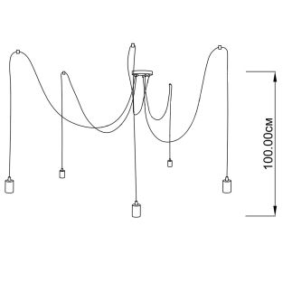 Suspension lamp Spider