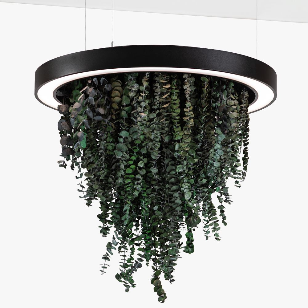 Люстра Wheel with Plants чёрный