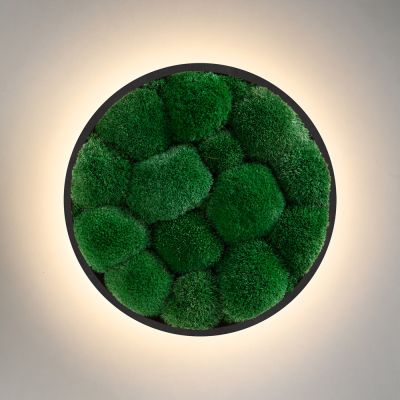 Wall Sconce Jace Bun Moss Imperium Light black / forest