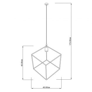 Suspension lamp In cube
