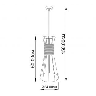Suspension lamp Corset