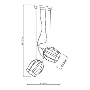 Suspension lamp Bellflower