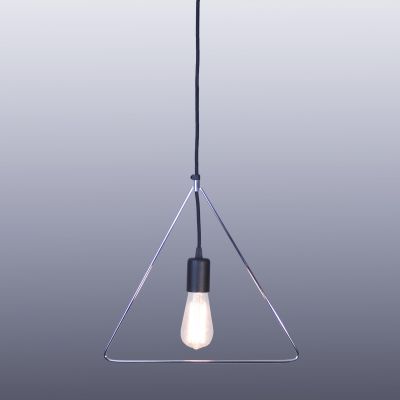 Lampa wisące Geometry czarny / chrom