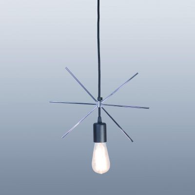 Lampa wisące Geometry czarny / chrom