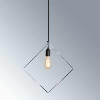 Lampa wisące Geometry czarny / chrom